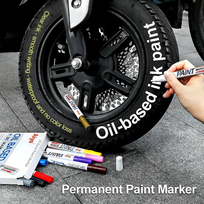 11Pcs Waterproof Permanent Paint Marker Pen Set