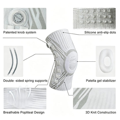 Adjustable Compression Knee Support – Knob Design + Patella