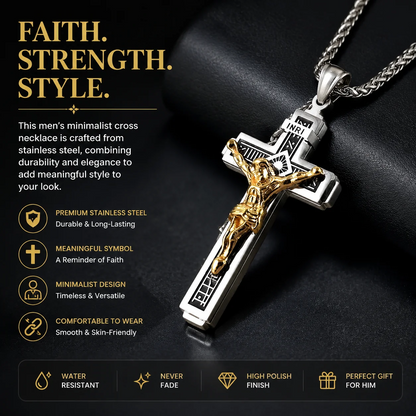 Distinctive Titanium Steel Cross Pendant