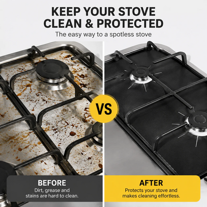 4Pcs Reusable Non-Stick Gas Stove Burner Covers