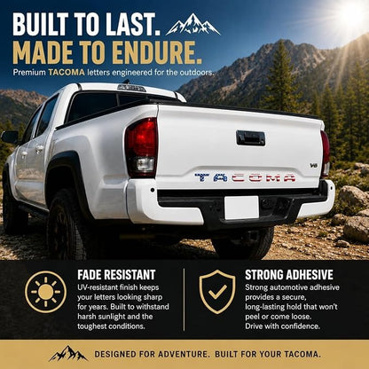 Tacoma Pickup Tailgate Letter Decals