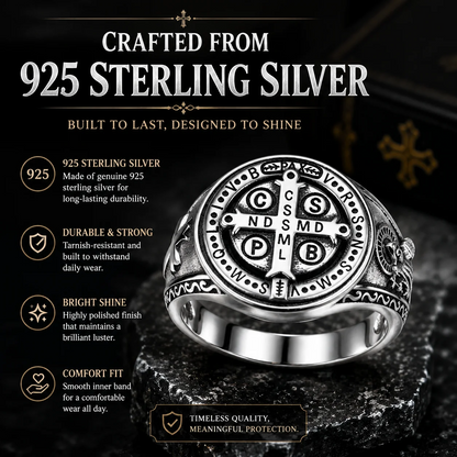 Saint Benedict Exorcism Ring