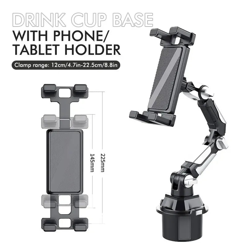 Universal Tablet & Smartphone Holder with Long Adjustable Arm