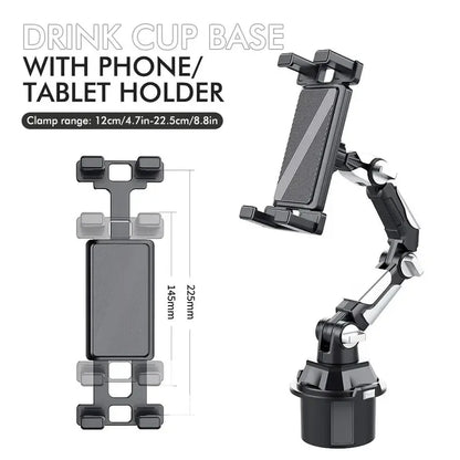 Universal Tablet & Smartphone Holder with Long Adjustable Arm