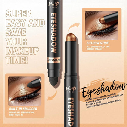 8 Color Waterproof Dual- Ended Eyeshadow Stick Set