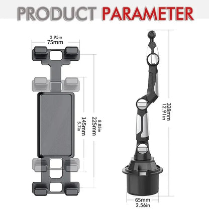 Universal Tablet & Smartphone Holder with Long Adjustable Arm