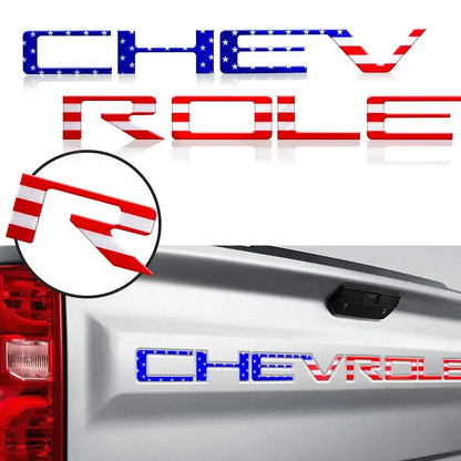Chevrolet Raised Tailgate Lettering Inserts Decal