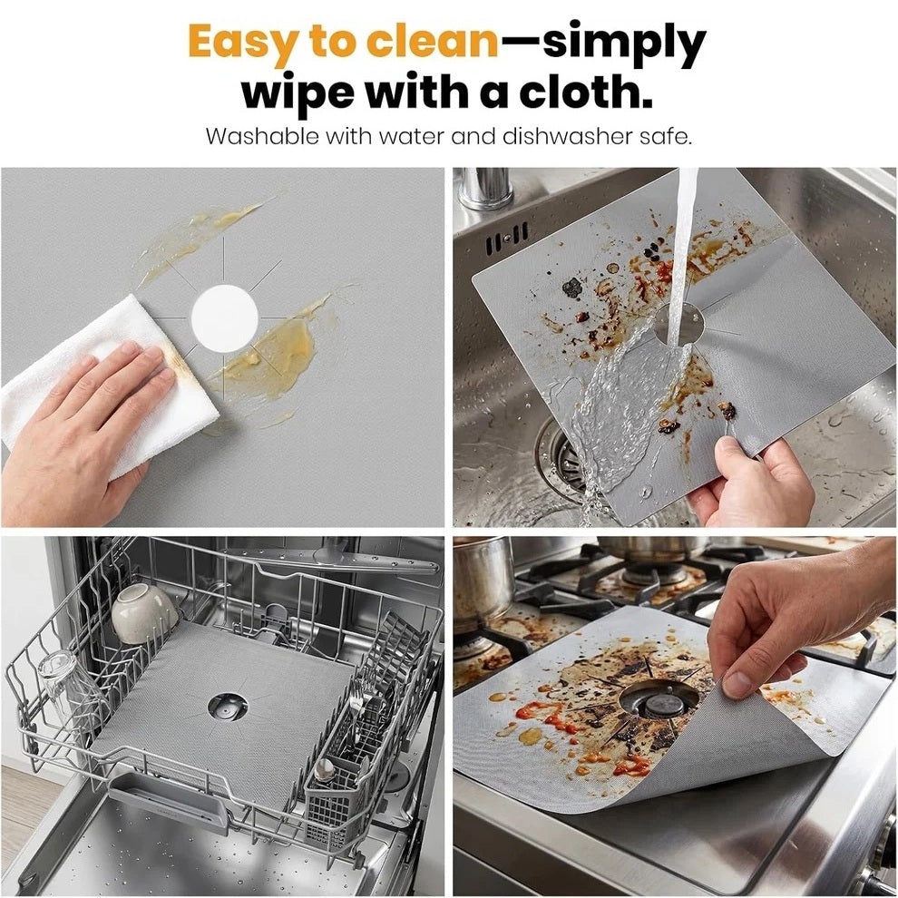 Gas Stove Burner Covers 4 Pack