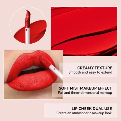 3 Colors Matte Liquid Lipstick Set, Velvet Smooth Nude Lip Gloss