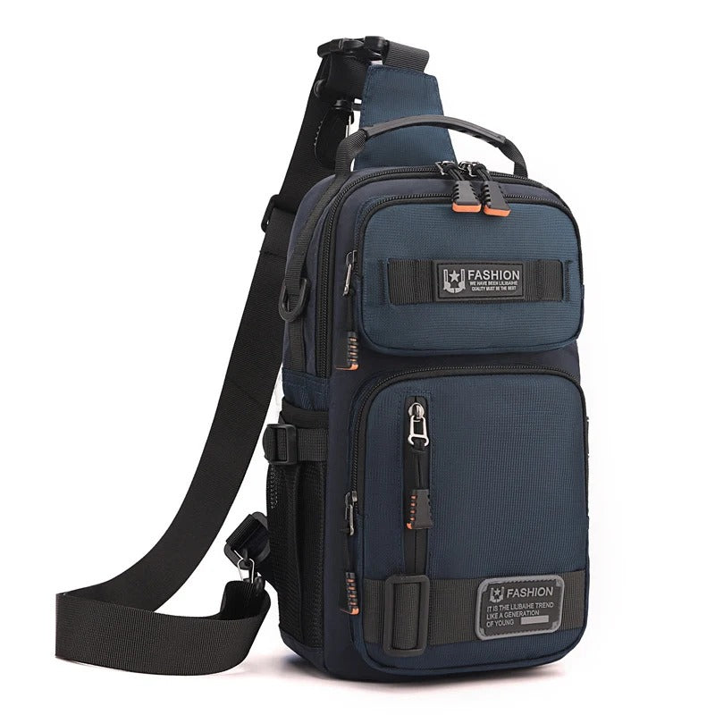 Men's Large Capacity Multi-Pocket Chest Bag