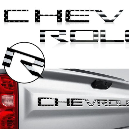 Chevrolet Raised Tailgate Lettering Inserts Decal