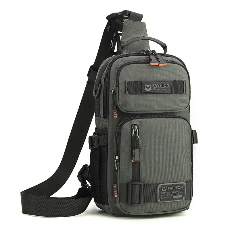 Men's Large Capacity Multi-Pocket Chest Bag