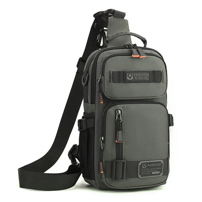 Men's Large Capacity Multi-Pocket Chest Bag