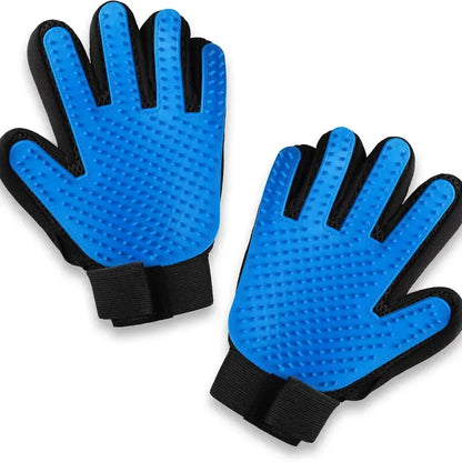 Pet Grooming Gloves, Upgrade Version with Enhanced 255 Silicone Grooming Tips