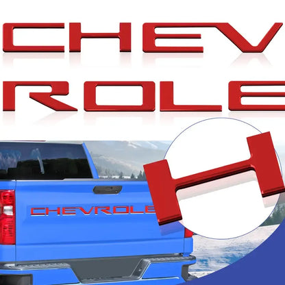 Chevrolet Raised Tailgate Lettering Inserts Decal