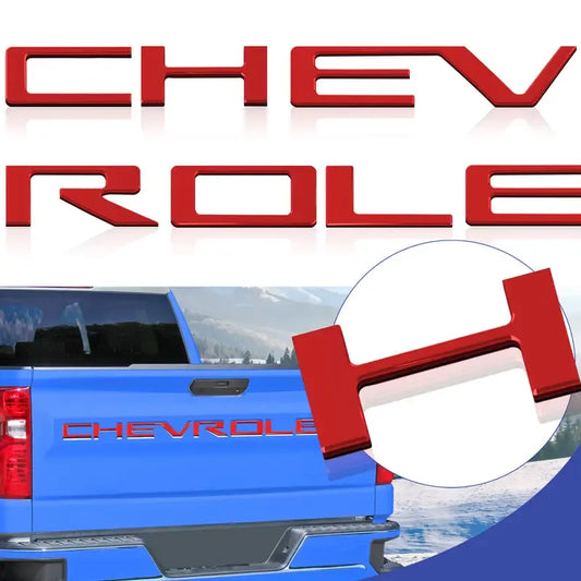 Raised Tailgate Lettering Inserts Decal