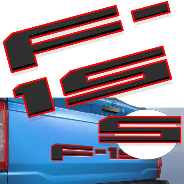 Premium 3D F-150 Tailgate Letter Decal Inserts