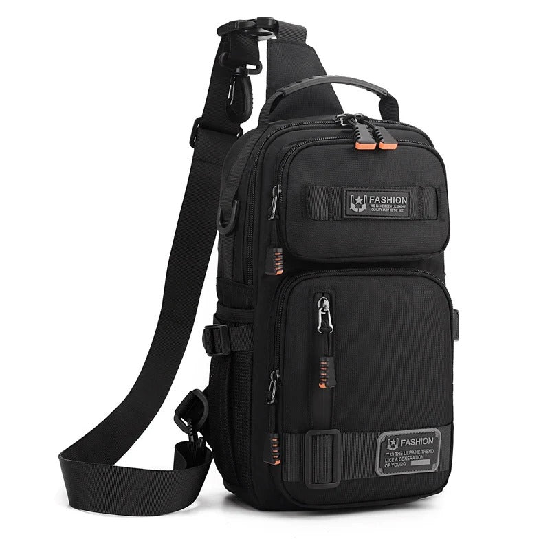 Men's Large Capacity Multi-Pocket Chest Bag