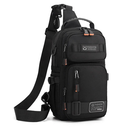 Men's Large Capacity Multi-Pocket Chest Bag