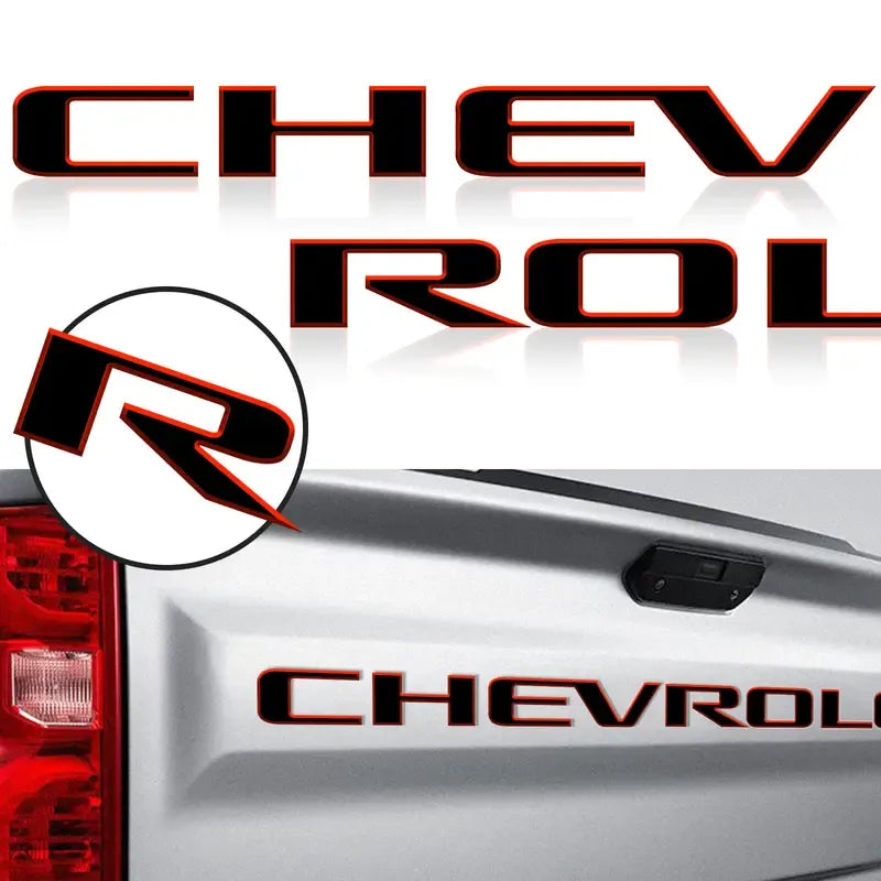 Chevrolet Raised Tailgate Lettering Inserts Decal