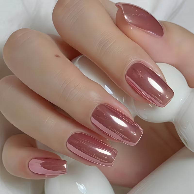 New Rose Gold Metallic Mirror-finish Nail Polish- Quick-drying, Long- lasting, High-shine