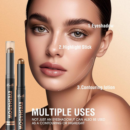 8 Color Waterproof Dual- Ended Eyeshadow Stick Set