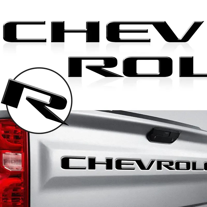 Chevrolet Raised Tailgate Lettering Inserts Decal