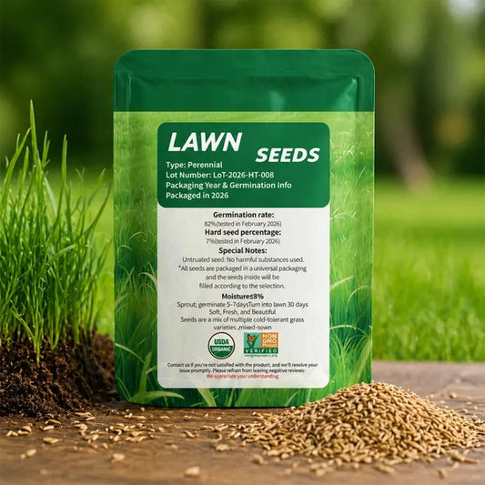 Grass Seed and Shade Grass, Grows Quickly and Withstands All Seasons