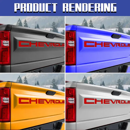 Chevrolet Raised Tailgate Lettering Inserts Decal