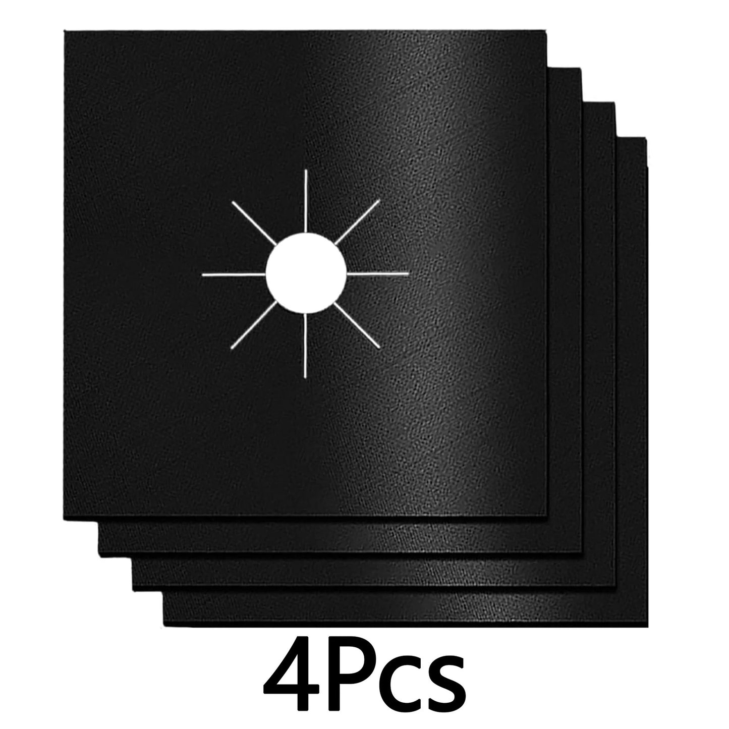 4Pcs Reusable Non-Stick Gas Stove Burner Covers
