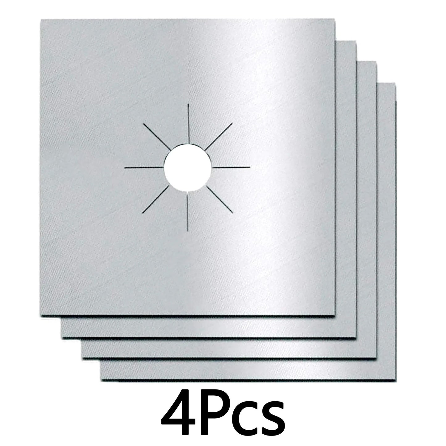 4Pcs Reusable Non-Stick Gas Stove Burner Covers