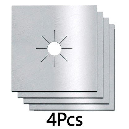4Pcs Reusable Non-Stick Gas Stove Burner Covers