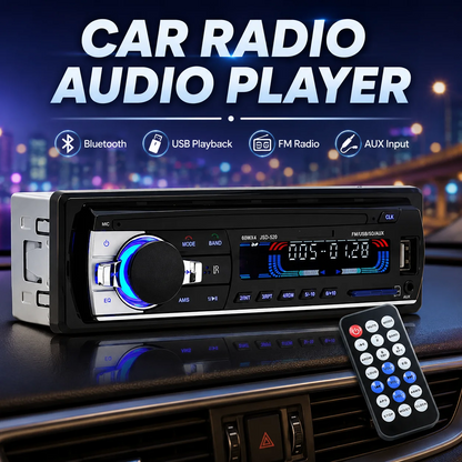 Car Radio Audio USB/SD/MP3 Player Receiver Bluetooth Hands-Free with Remote Control