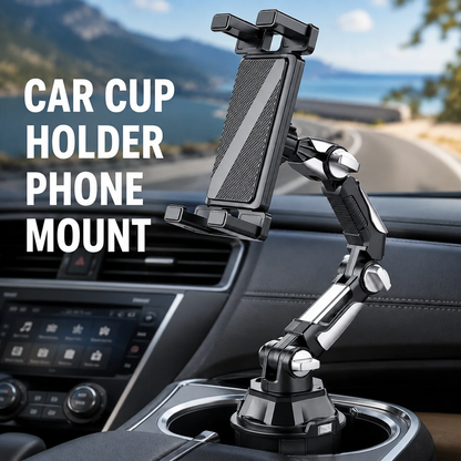Universal Tablet & Smartphone Holder with Long Adjustable Arm