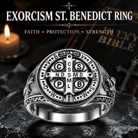 Saint Benedict Exorcism Ring