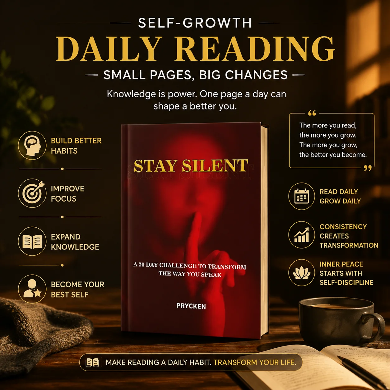 STAY SILENT: A 30-Day Challenge to Master Emotional Intelligence