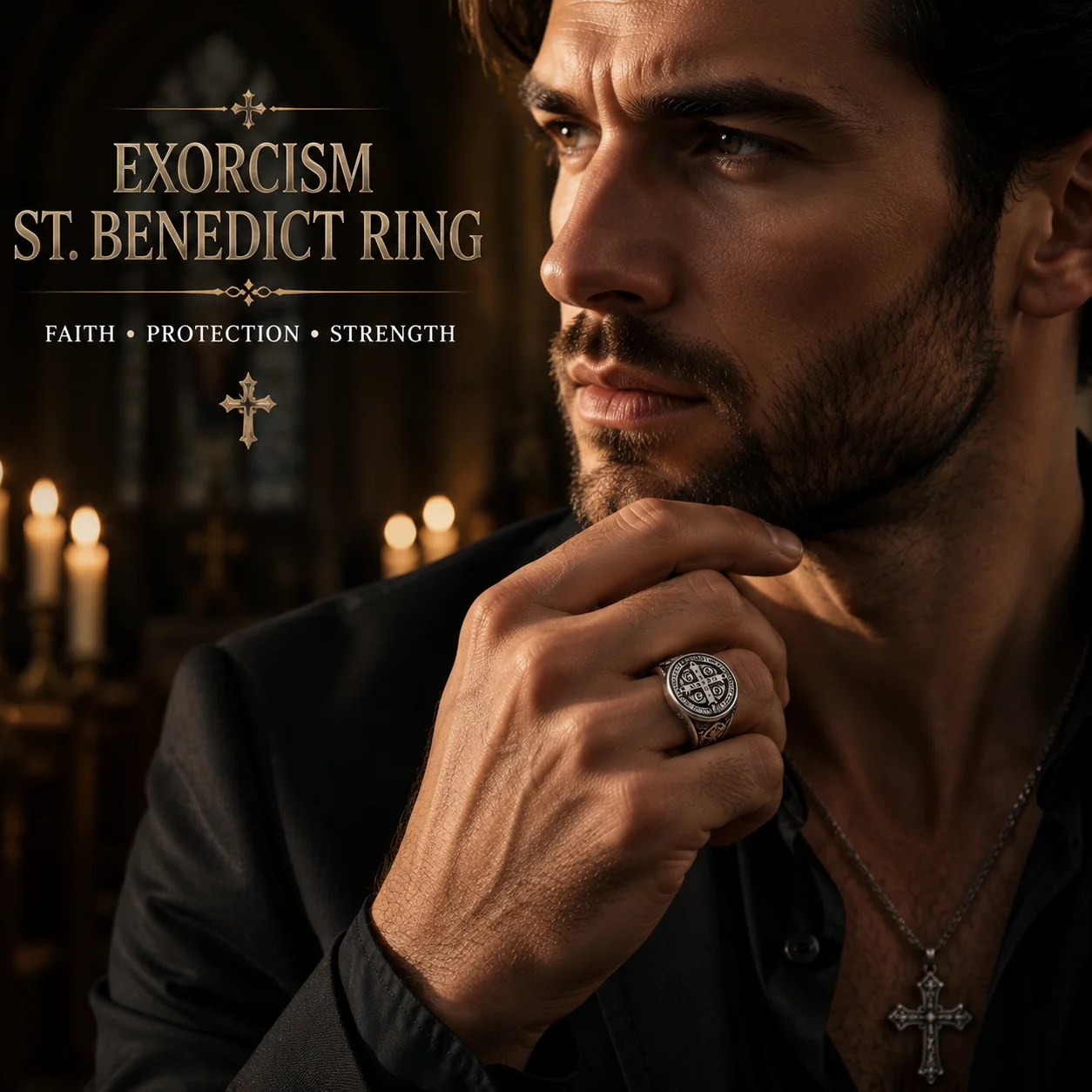 Saint Benedict Exorcism Ring