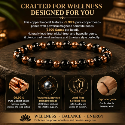 Unisex Copper Magnetic Bracelet