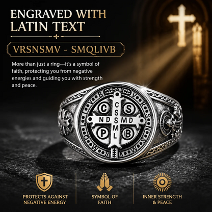 Saint Benedict Exorcism Ring