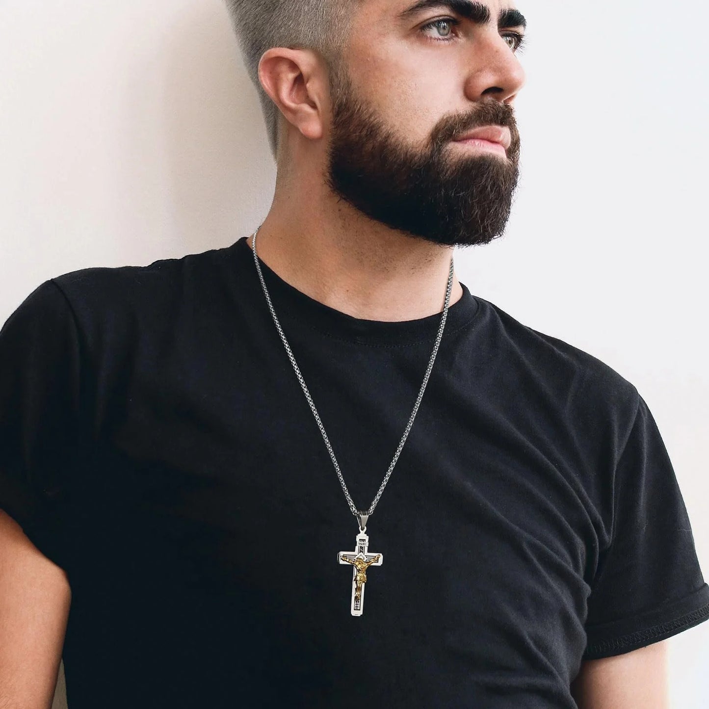 Distinctive Titanium Steel Cross Pendant