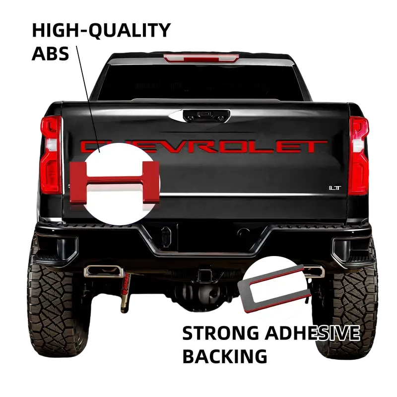 Chevrolet Raised Tailgate Lettering Inserts Decal