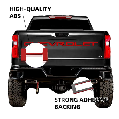 Chevrolet Raised Tailgate Lettering Inserts Decal