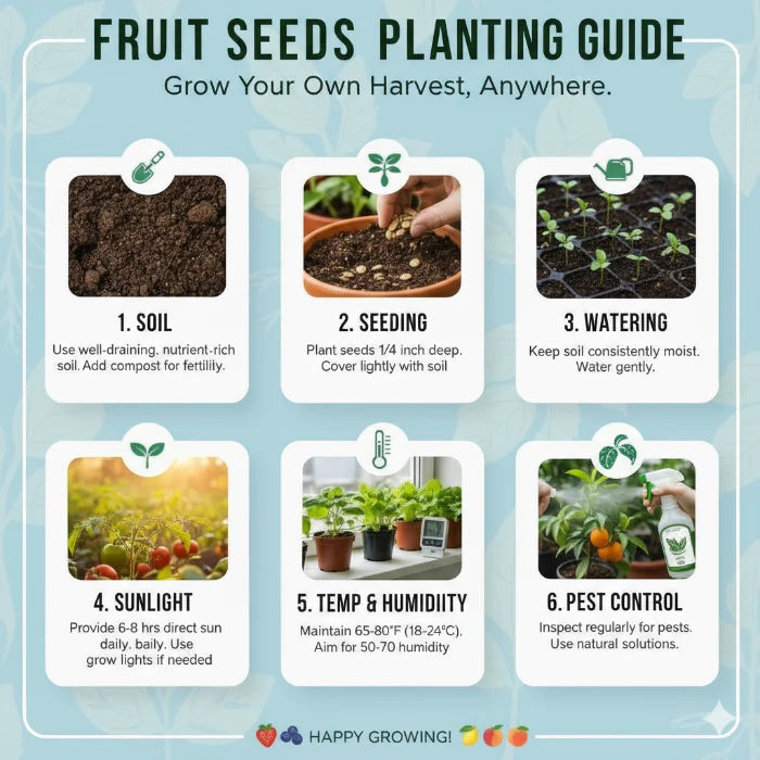 100 Custard Apple Seeds - Tropical Exotic Delicious Sweet Fruits - Non-GMO Fruit Seed