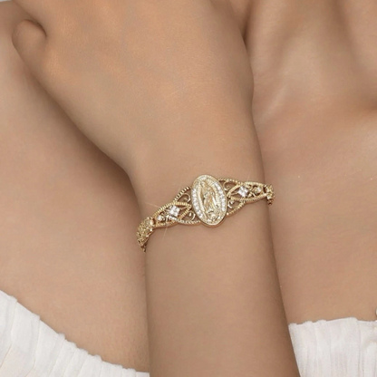 Virgen De Guadalupe Bracelet - Catholic Religious Jewelry Gifts for Baptism/First Communion