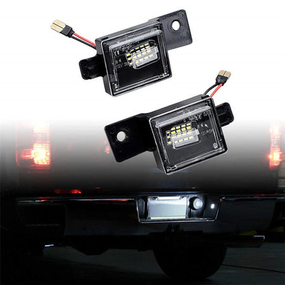 For GMC Sierra 1500 2014-2021 Rear Led Number License Plate Lights Lamps Bulb