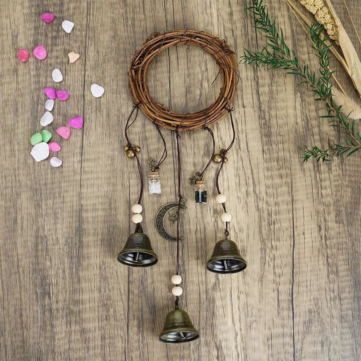Witch Bell Wind Chime Hanging Witch Bells Protection Door Hangers for Good Luck