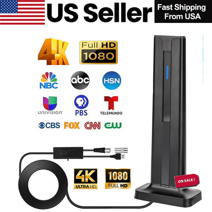 Upgraded TV Antenna Digital HD Antena Indoor HDTV 1080P 4K Long Range