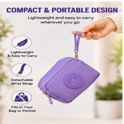 Women's Large Capacity Waterproof Zippered Wallet