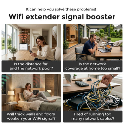 AC1200 WiFi Extender Signal Booster for Home, Dual Band Range Repeater